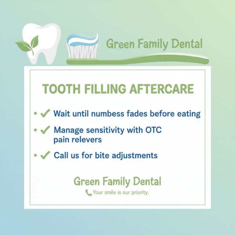 Tooth Filling Aftercare: What to Expect After Your Visit
